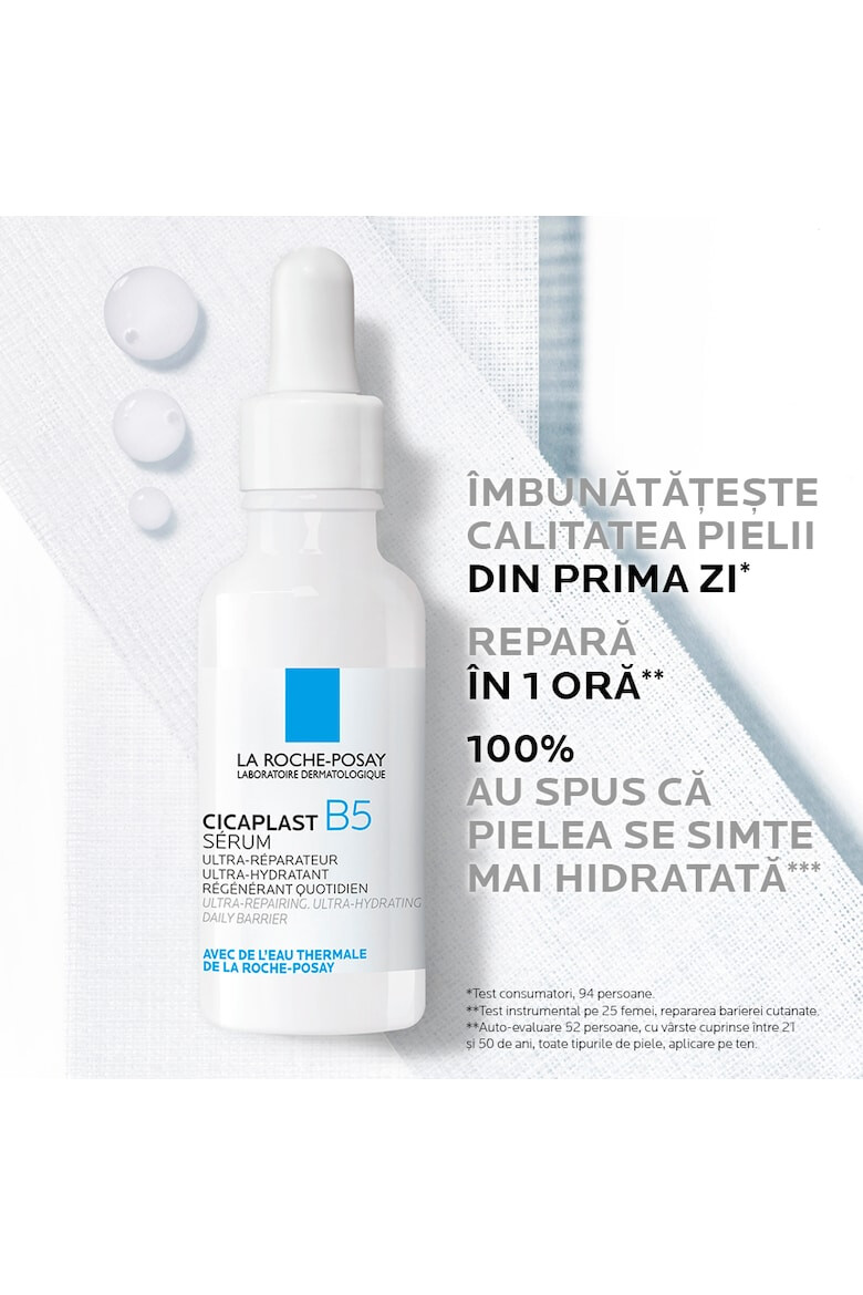 La Roche-Posay Ser ultra-reparator si ultra-hidratant Cicaplast B5 cu 10 % pantenol pentru regenerare zilnica 30 ml - Pled.ro