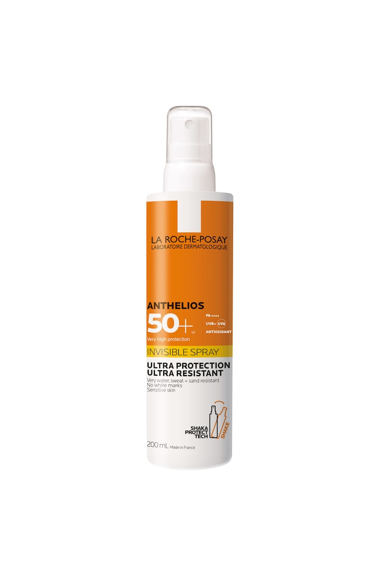 La Roche-Posay Spray invizibil cu protectie solara pentru corp ANTHELIOS SPF 50+ pentru piele sensibila ultra-rezistent cu parfum 200 ml - Pled.ro