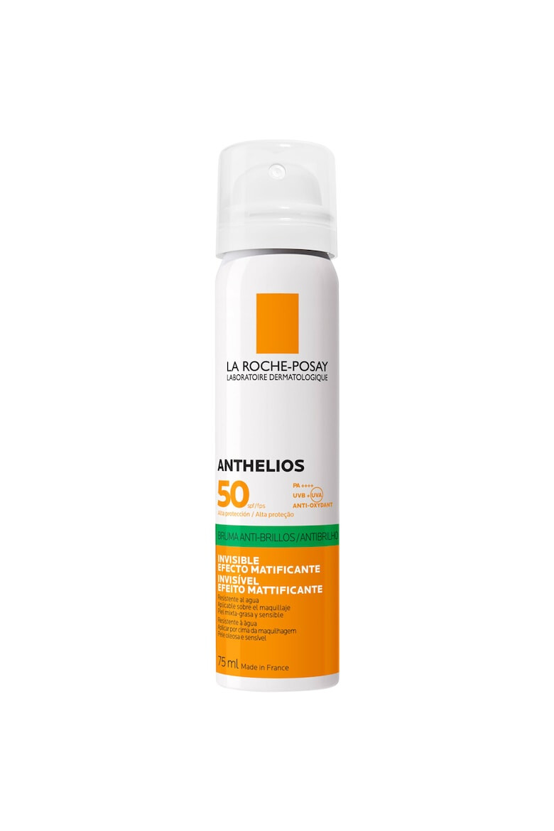 La Roche-Posay Spray invizibil matifiant cu protectie solara pentru fata Anthelios SPF 50 ten gras si sensibil 75ml - Pled.ro