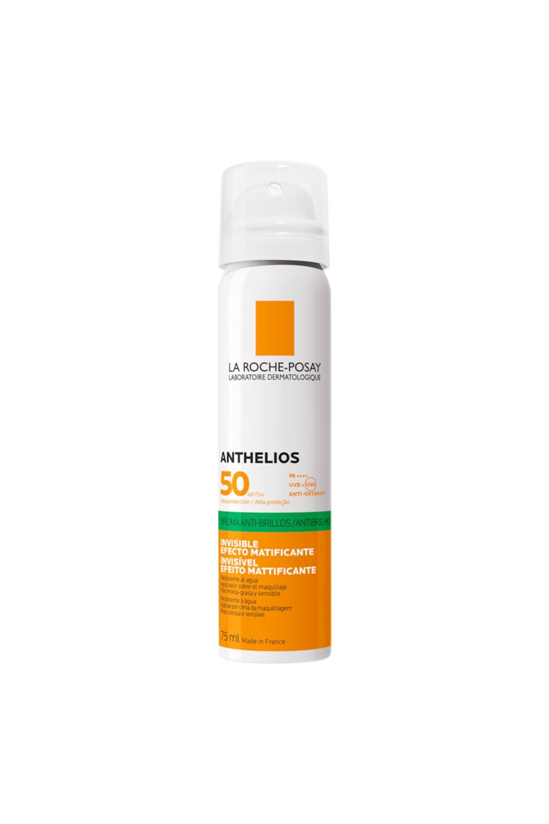 La Roche-Posay Spray invizibil matifiant cu protectie solara pentru fata Anthelios SPF 50 ten gras si sensibil 75ml - Pled.ro