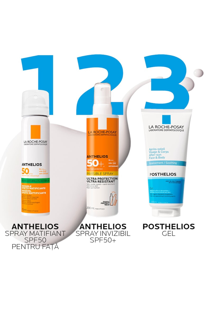 La Roche-Posay Spray invizibil matifiant cu protectie solara pentru fata Anthelios SPF 50 ten gras si sensibil 75ml - Pled.ro