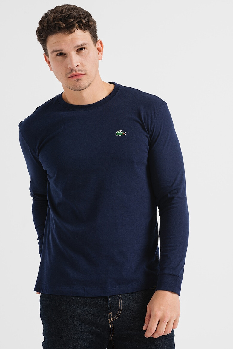 Lacoste Bluza din amestec de bumbac cu logo discret pe piept - Pled.ro