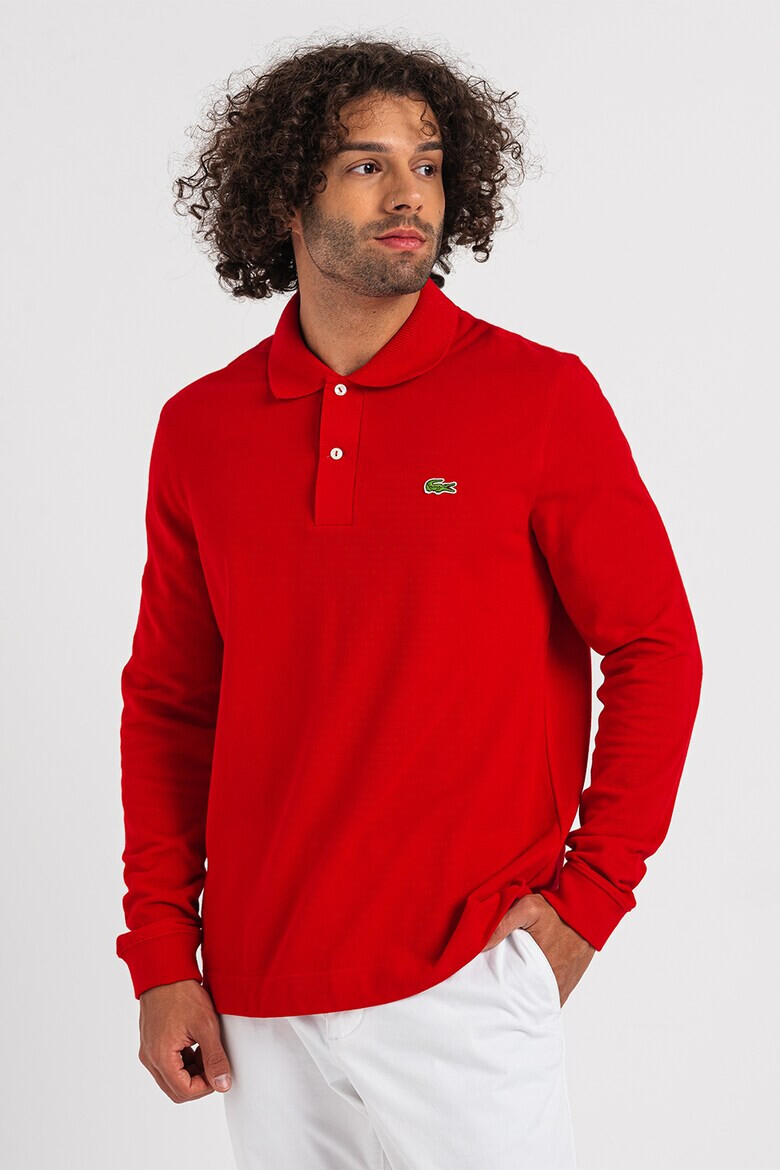 Lacoste Bluza polo de bumbac cu aspect pique - Pled.ro