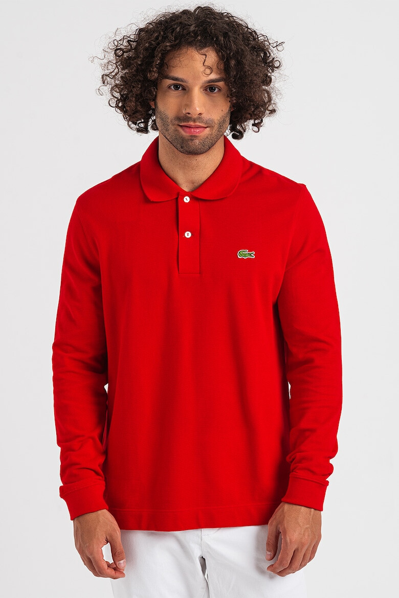 Lacoste Bluza polo de bumbac cu aspect pique - Pled.ro