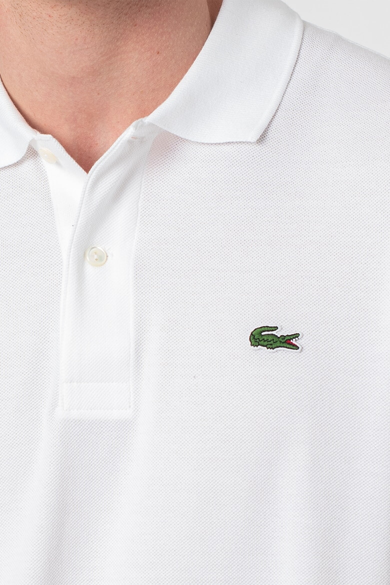 Lacoste Bluza polo din bumbac si material pique - Pled.ro