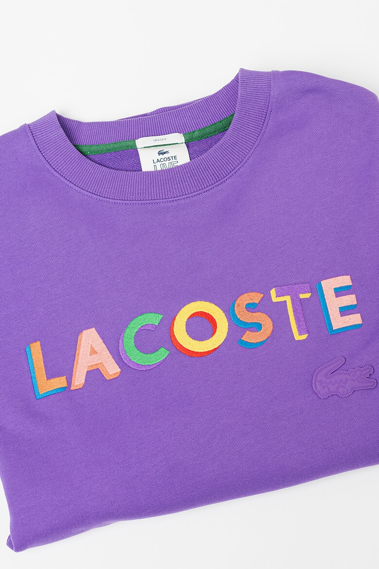 Lacoste Bluza sport unisex lejera cu imprimeu logo - Pled.ro