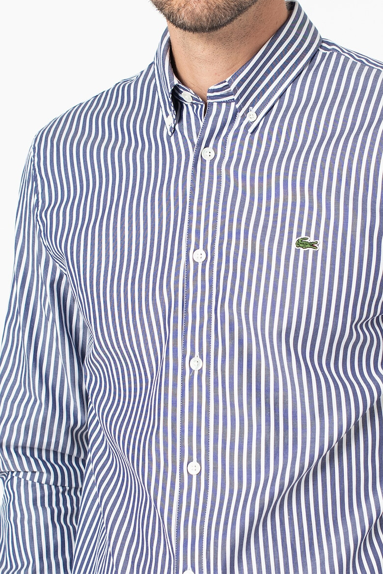 Lacoste Camasa regular fit de bumbac cu dungi - Pled.ro