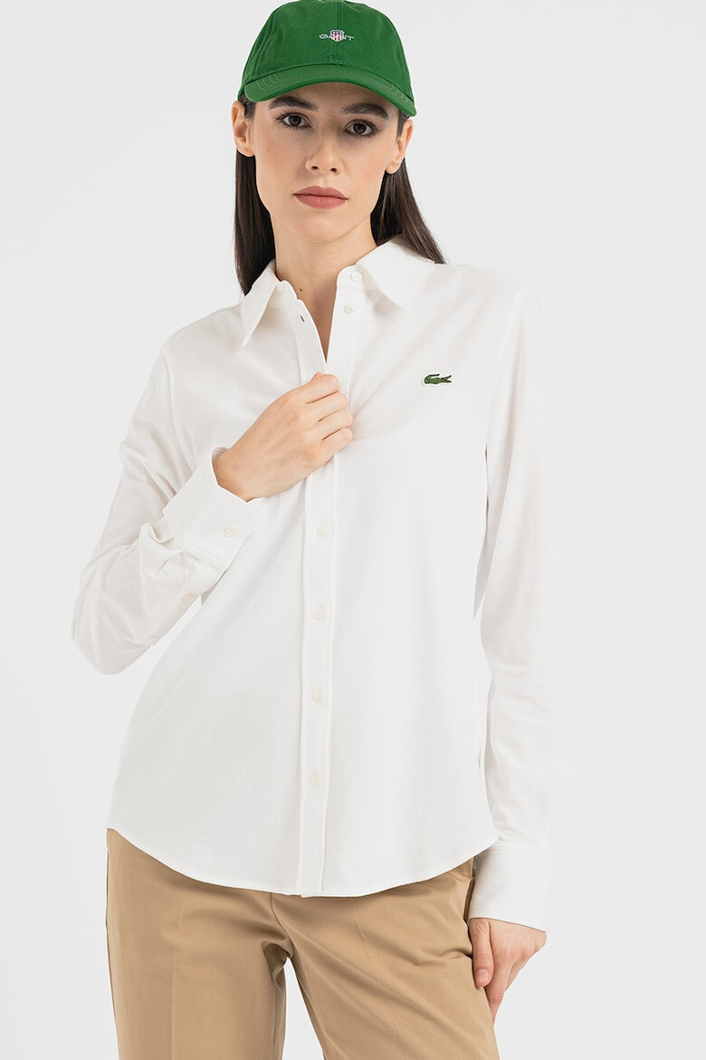 Lacoste Camasa de bumbac cu logo - Pled.ro