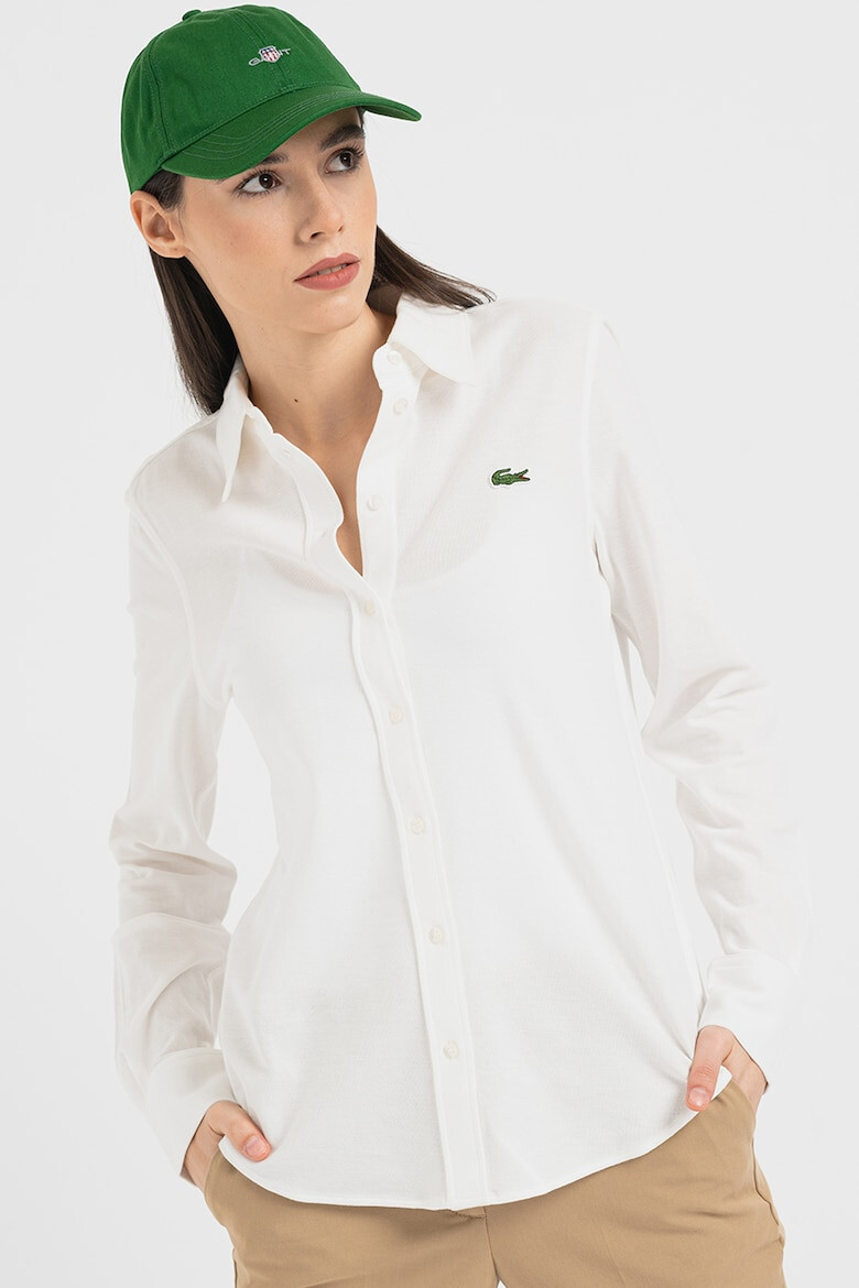 Lacoste Camasa de bumbac cu logo - Pled.ro