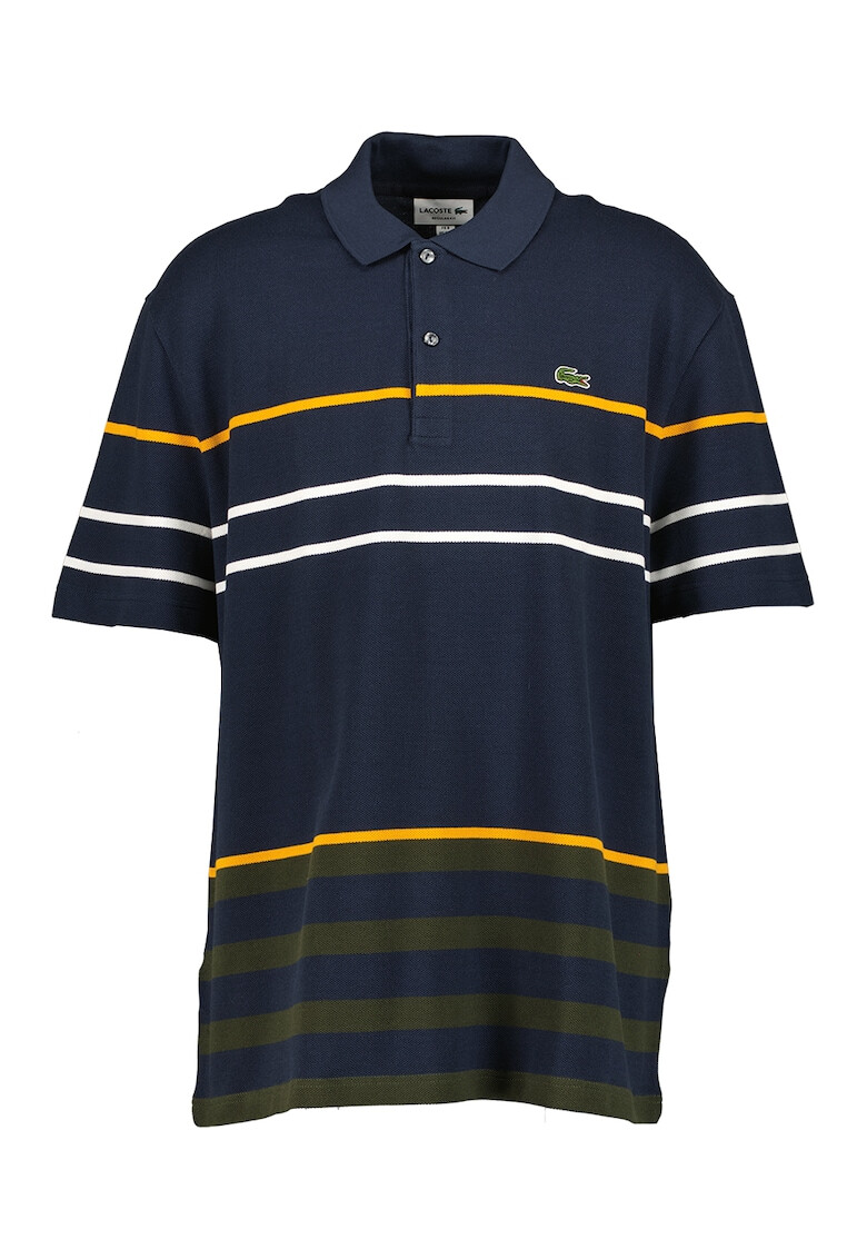 Lacoste Tricou polo din bumbac cu model in dungi - Pled.ro