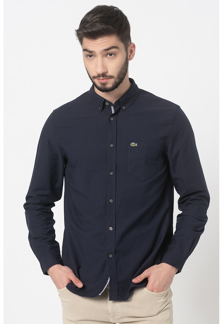 Lacoste Camasa regular fit cu logo brodat - Pled.ro