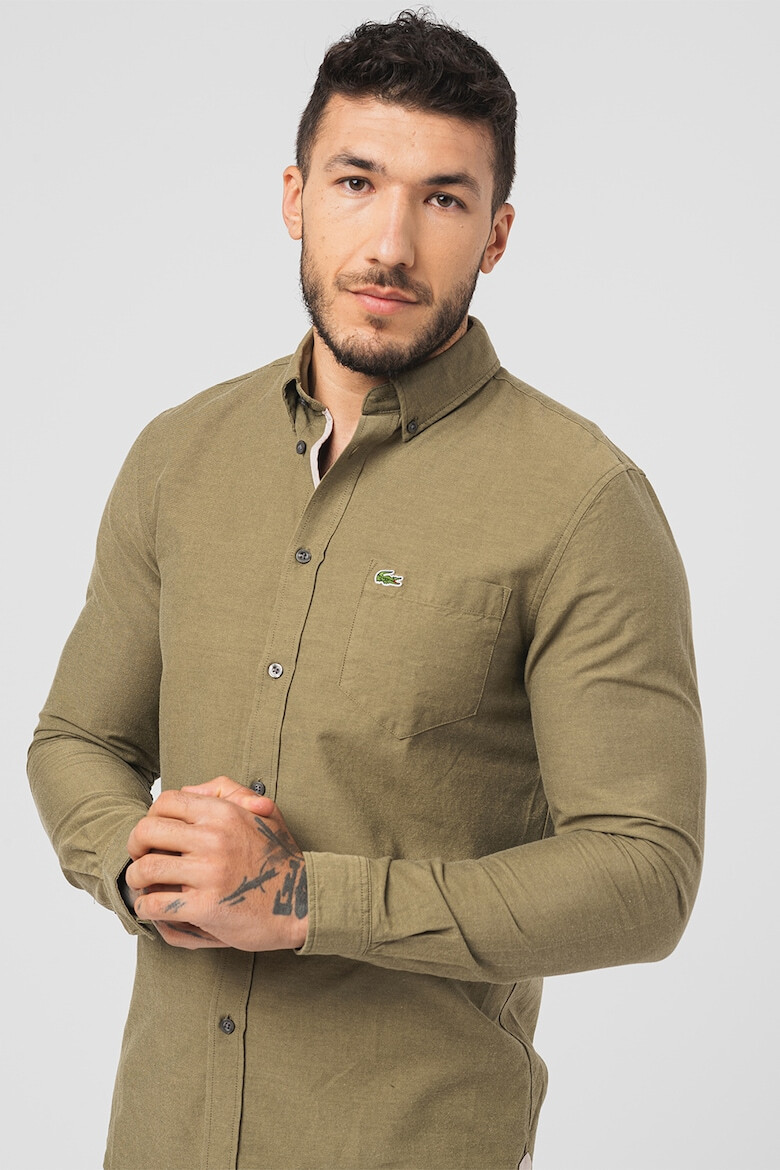 Lacoste Camasa regular fit cu logo brodat - Pled.ro