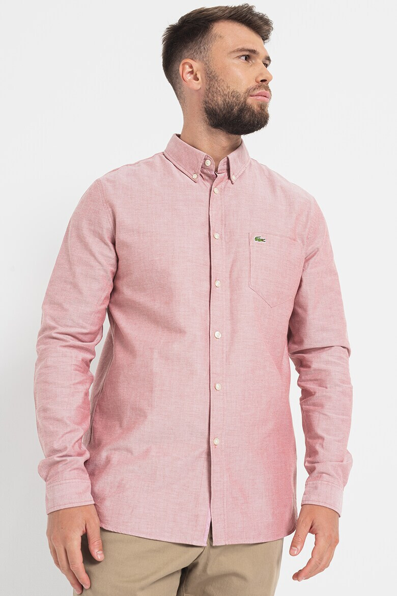 Lacoste Camasa regular fit cu logo brodat - Pled.ro