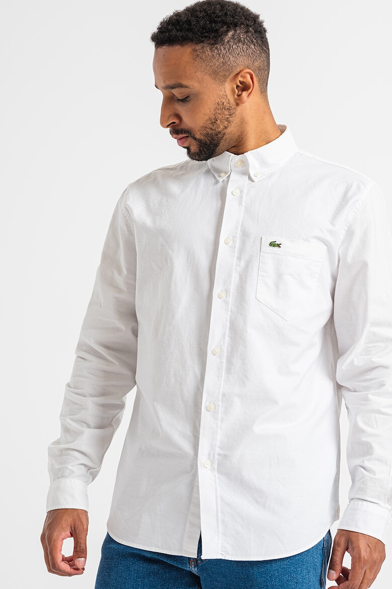 Lacoste Camasa regular fit din bumbac cu buzunar pe piept - Pled.ro