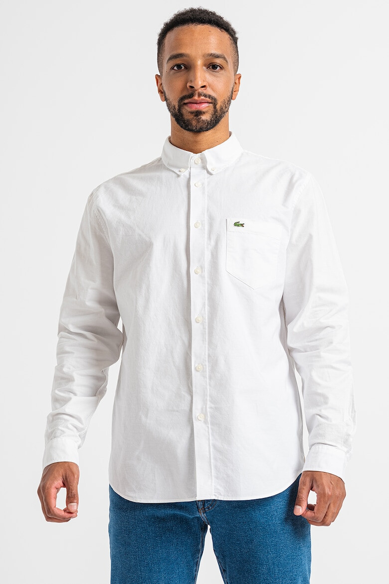 Lacoste Camasa regular fit din bumbac cu buzunar pe piept - Pled.ro