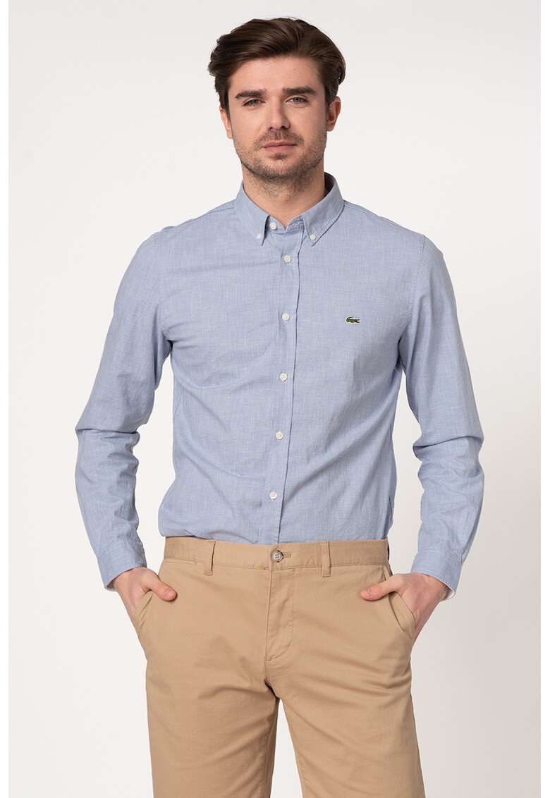 Lacoste Camasa slim fit cu logo brodat 1 - Pled.ro