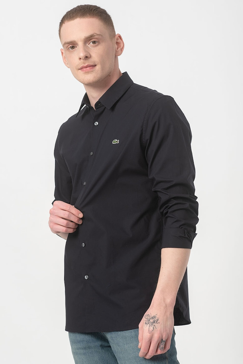 Lacoste Camasa slim fit cu logo brodat pe piept - Pled.ro