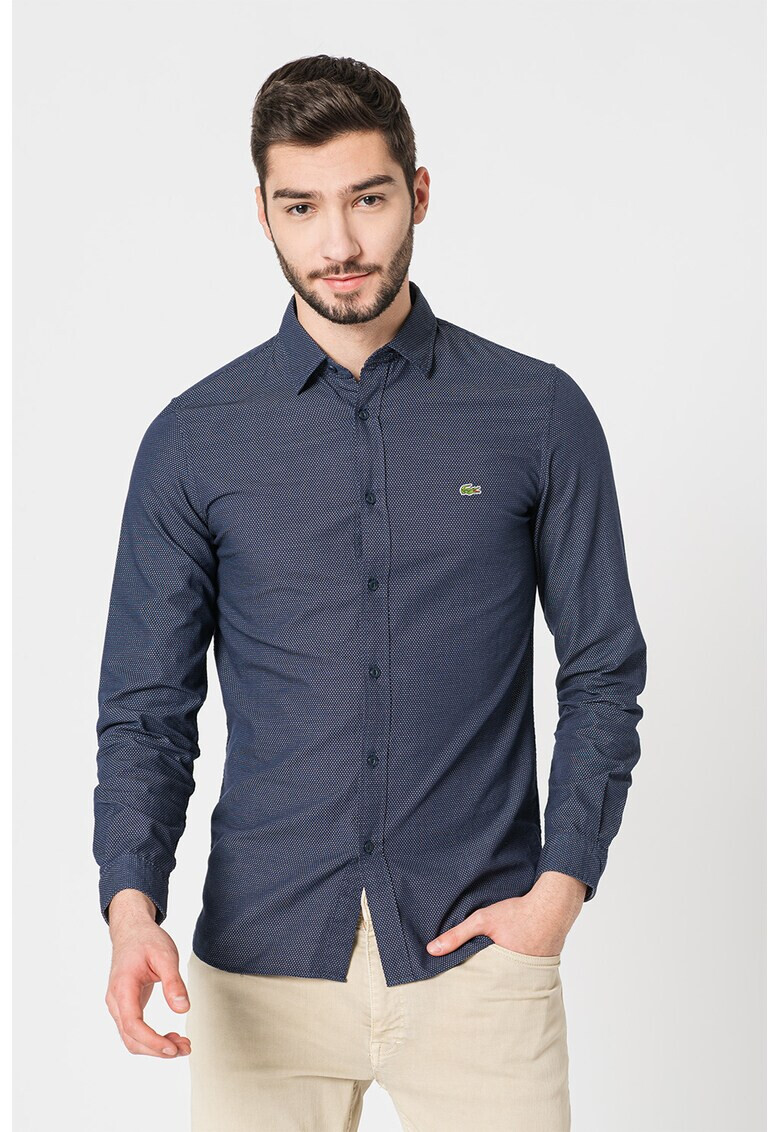 Lacoste Camasa slim fit cu model si logo - Pled.ro