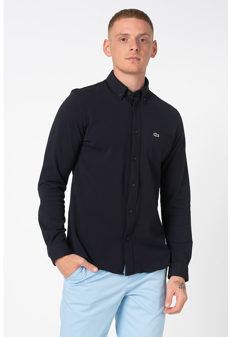 Lacoste Camasa slim fit cu buzunar pe piept - Pled.ro