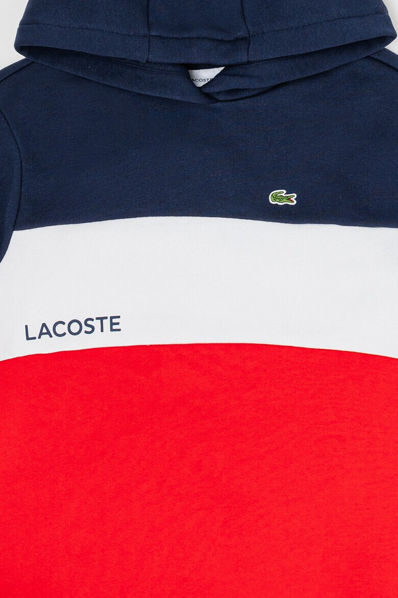 Lacoste Hanorac din amestec de bumbac cu model colorblock - Pled.ro