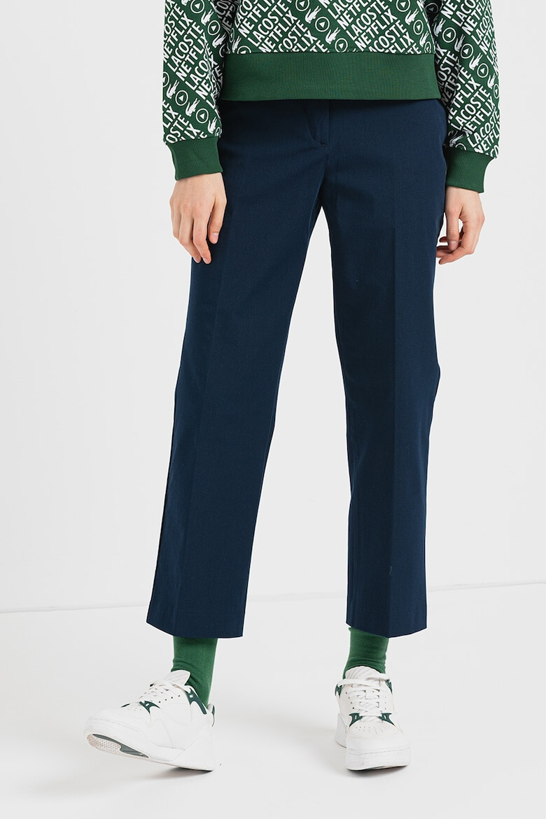 Lacoste Pantaloni crop cu pensa - Pled.ro