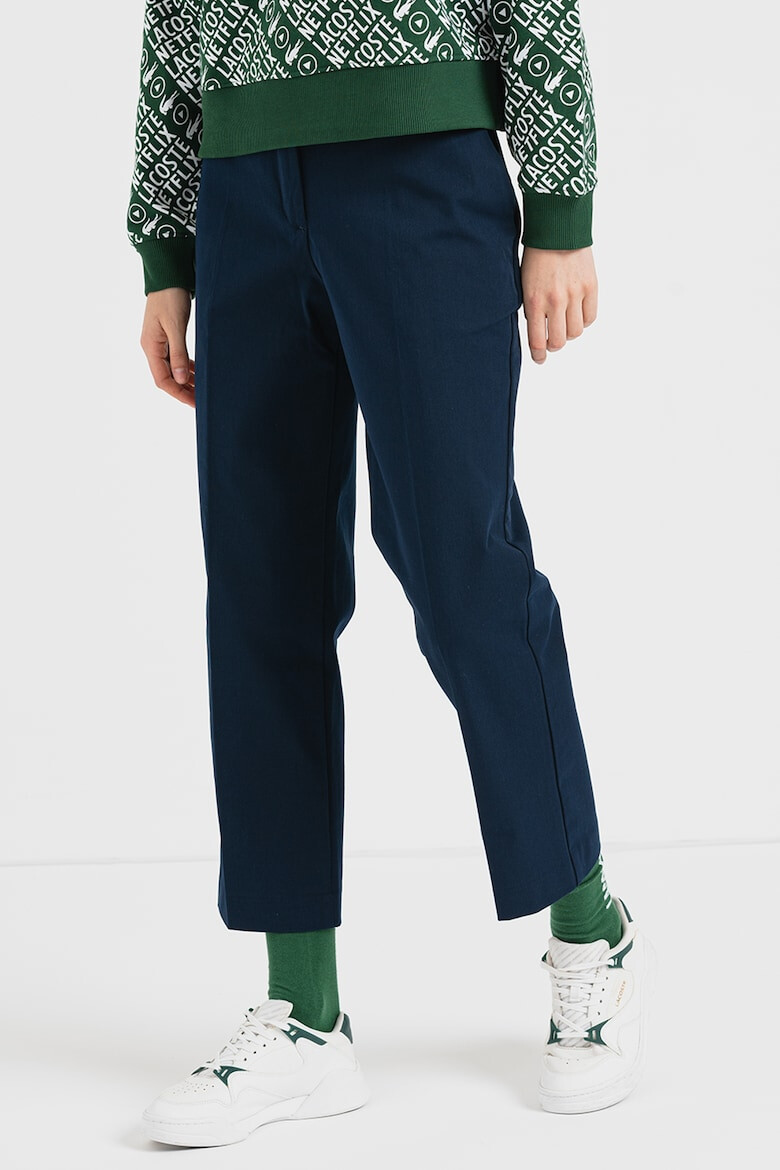 Lacoste Pantaloni crop cu pensa - Pled.ro