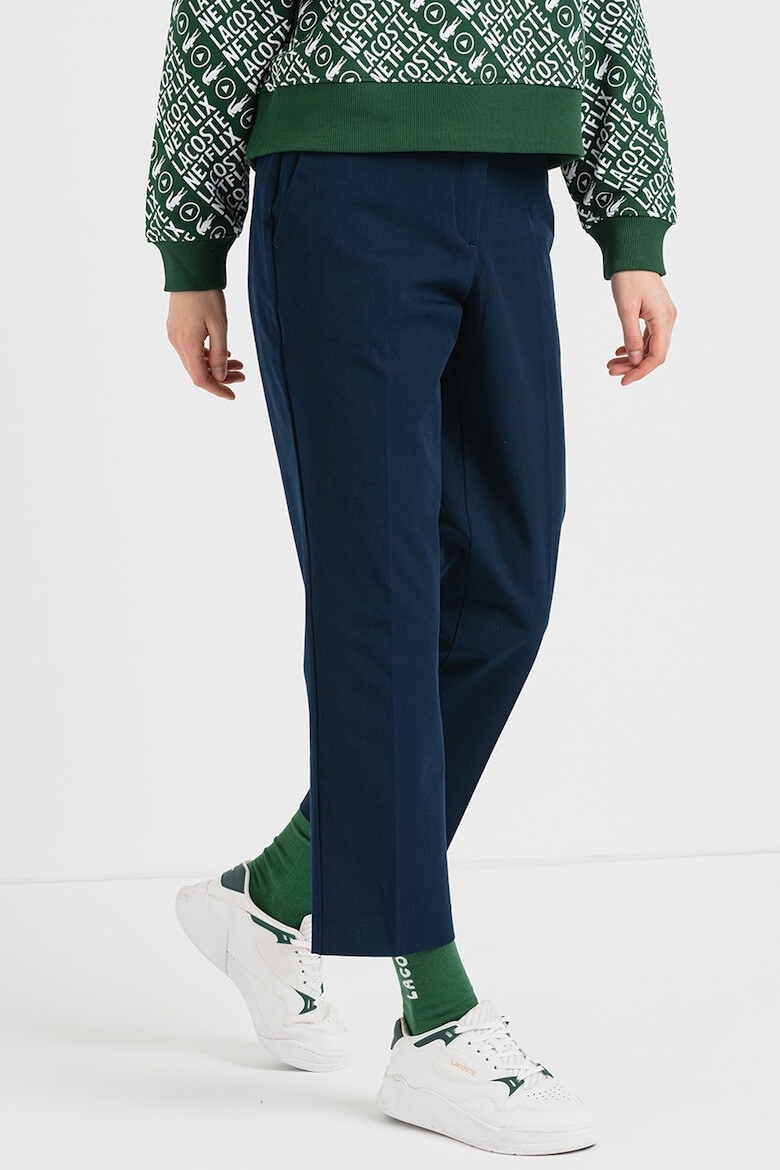 Lacoste Pantaloni crop cu pensa - Pled.ro