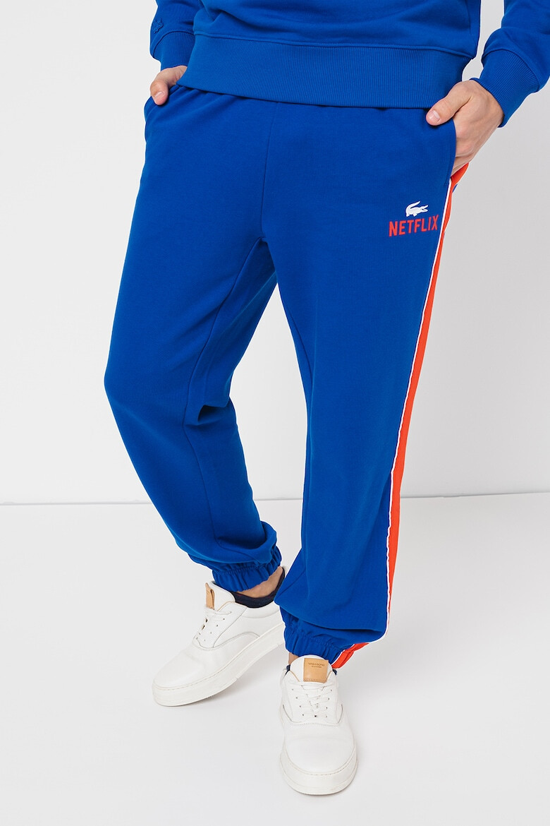 Lacoste Pantaloni sport cu benzi laterale contrastante - Pled.ro