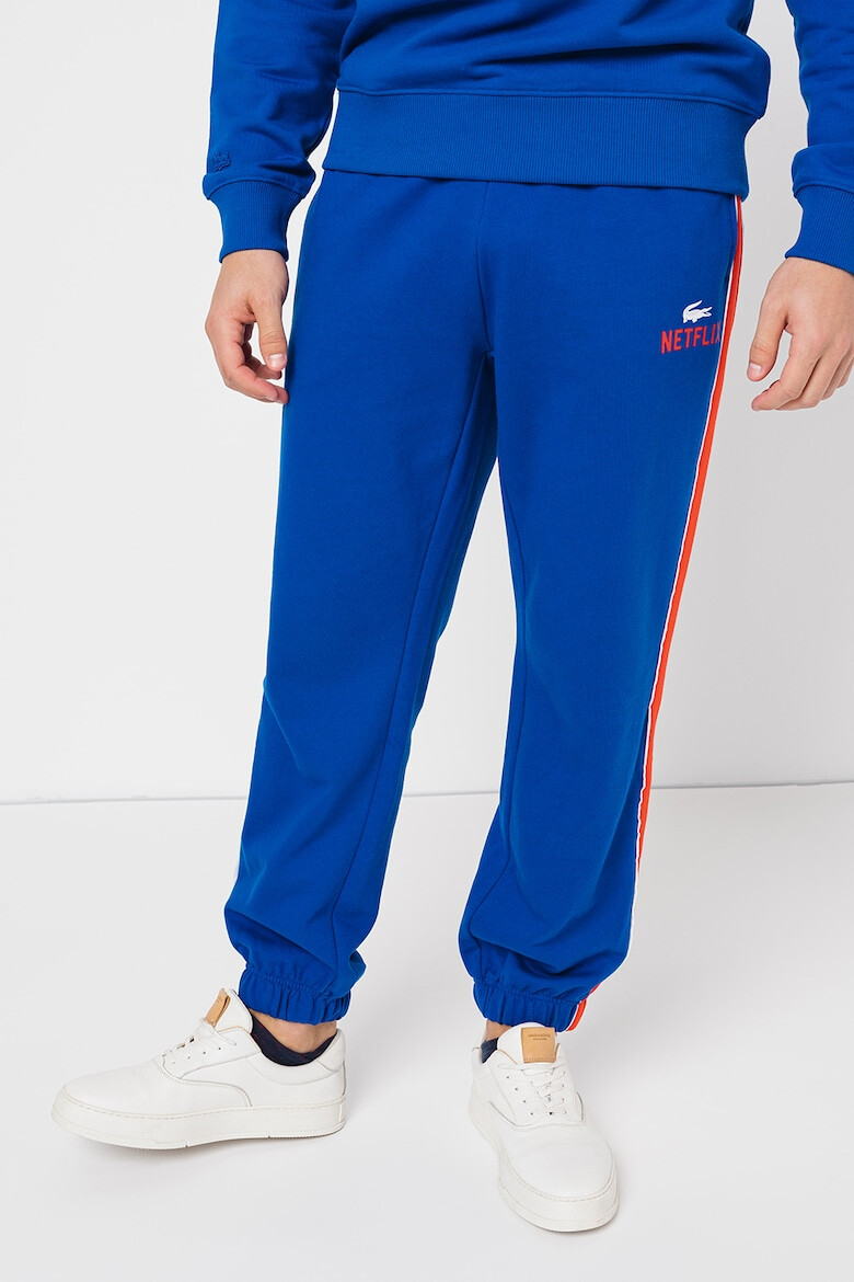 Lacoste Pantaloni sport cu benzi laterale contrastante - Pled.ro