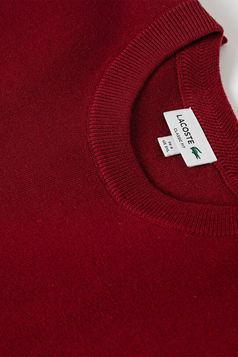 Lacoste Pulover din amestec de lana cu imprimeu logo - Pled.ro