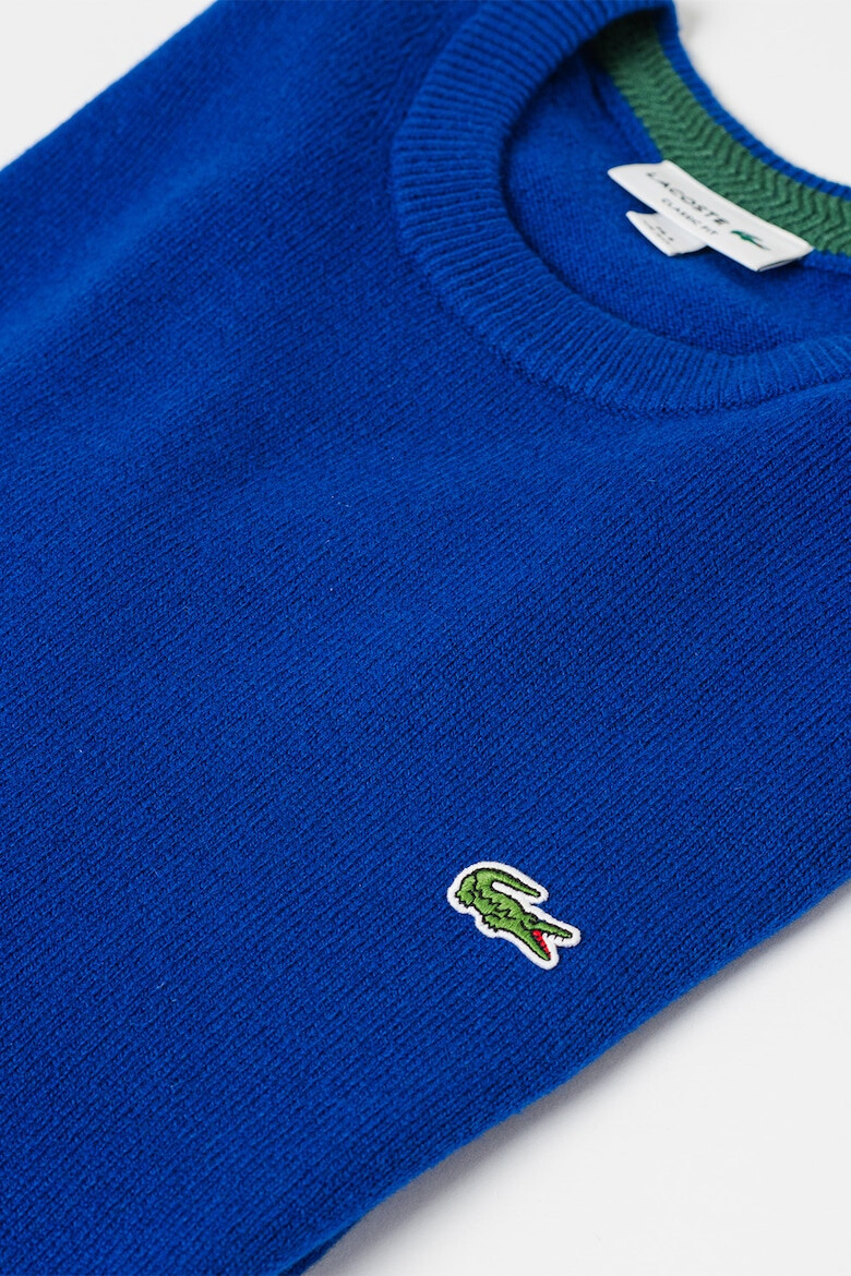 Lacoste Pulover din lana cu decolteu la baza gatului - Pled.ro