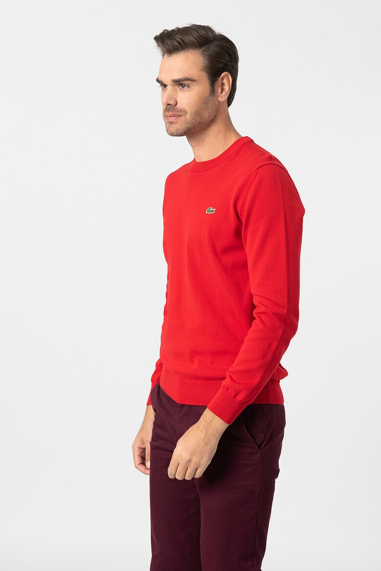 Lacoste Pulover regular fit de bumbac organic - Pled.ro