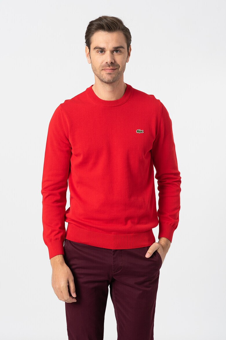 Lacoste Pulover regular fit de bumbac organic - Pled.ro