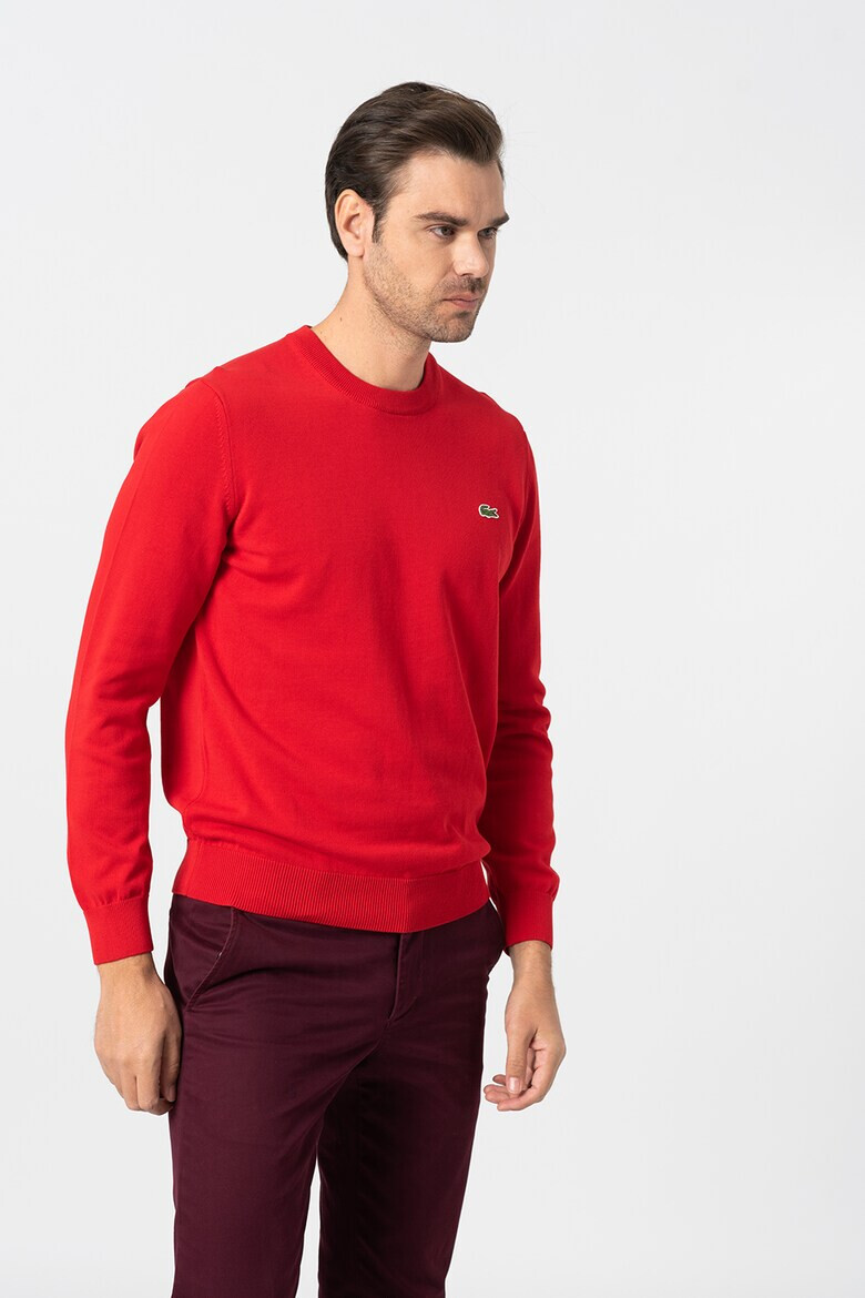 Lacoste Pulover regular fit de bumbac organic - Pled.ro