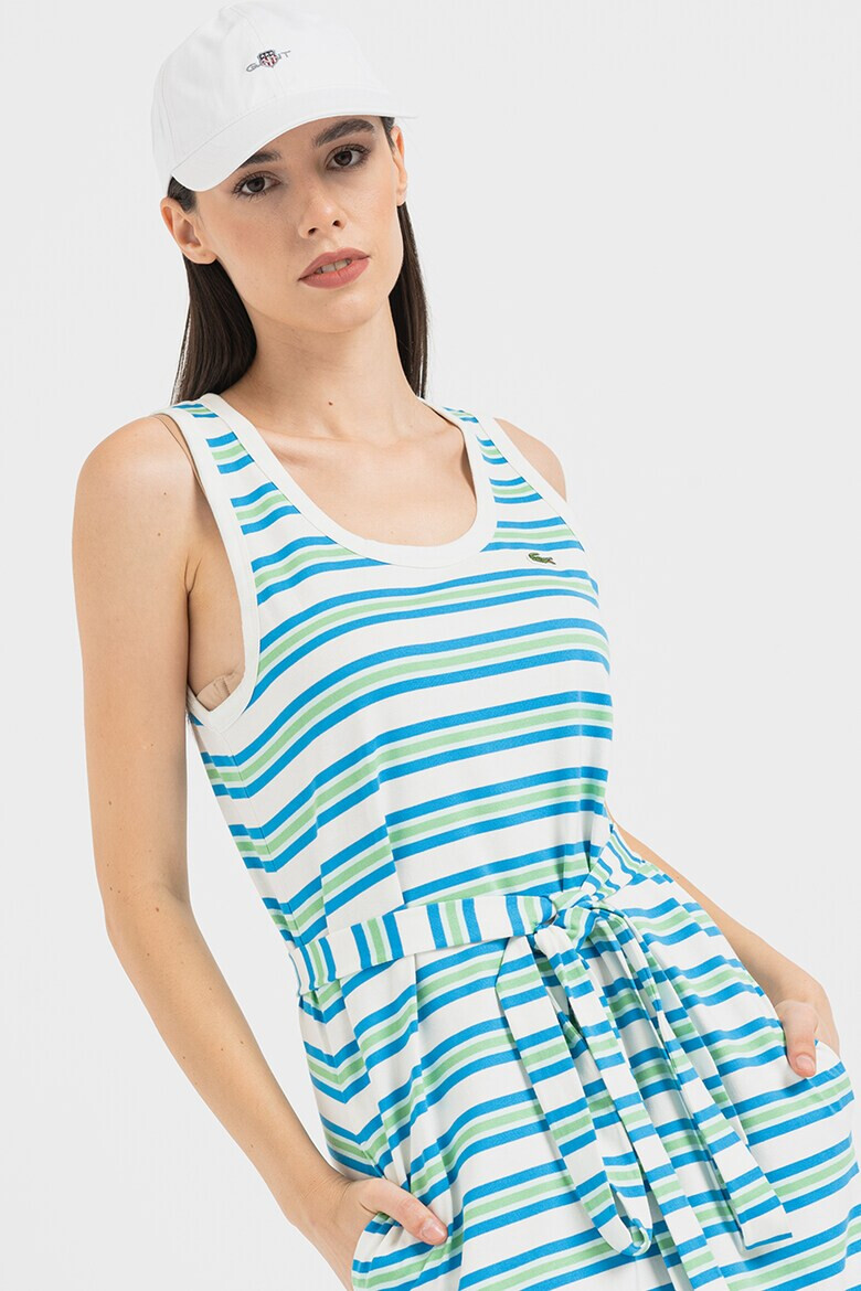 Lacoste Rochie maxi evazata cu model cu dungi - Pled.ro