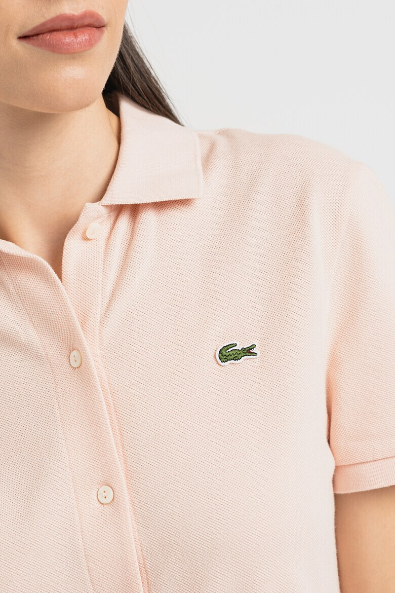 Lacoste Rochie polo din amestec pique cu nasturi - Pled.ro