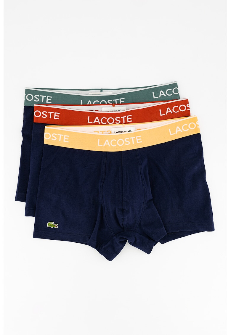 Lacoste Set de boxeri cu banda in talie - 3 perechi - Pled.ro