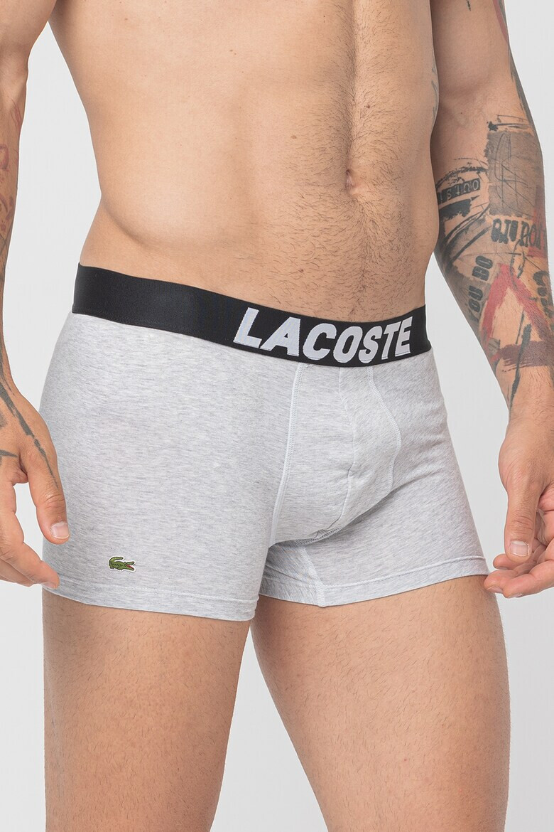 Lacoste Set de boxeri cu banda logo in talie - 3 perechi - Pled.ro