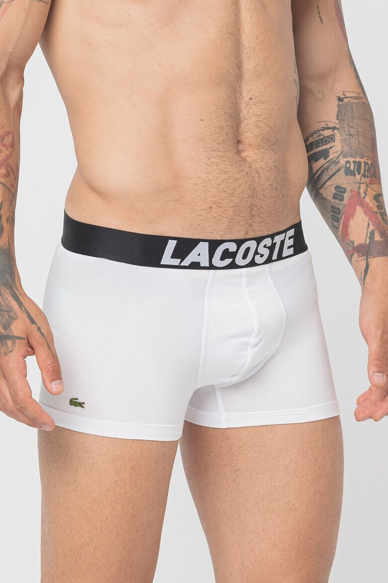 Lacoste Set de boxeri cu banda logo in talie - 3 perechi - Pled.ro