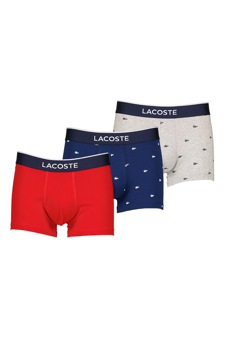 Lacoste Set de boxeri cu banda logo in talie - 3 perechi - Pled.ro