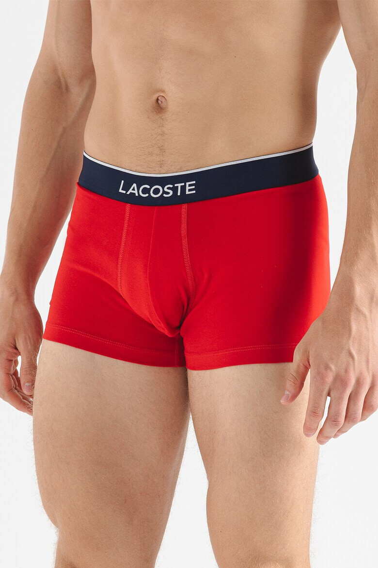 Lacoste Set de boxeri cu banda logo in talie - 3 perechi - Pled.ro