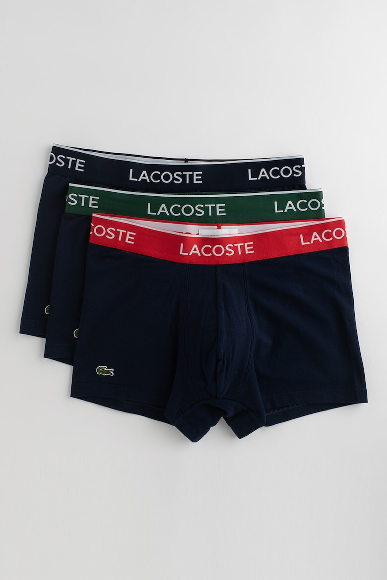 Lacoste Set de boxeri cu banda logo in talie - 3 perechi - Pled.ro