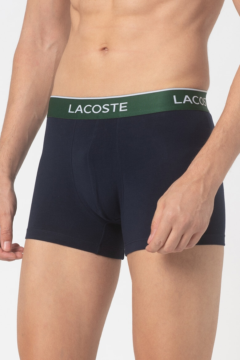 Lacoste Set de boxeri cu banda logo in talie - 3 perechi - Pled.ro