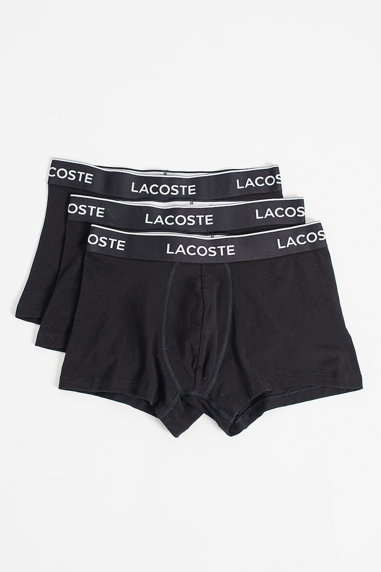 Lacoste Set de boxeri cu banda logo in talie - 3 perechi - Pled.ro