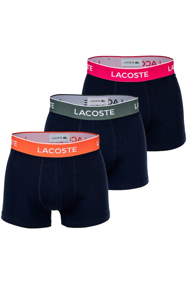 Lacoste Set de boxeri cu banda logo in talie - 3 perechi - Pled.ro