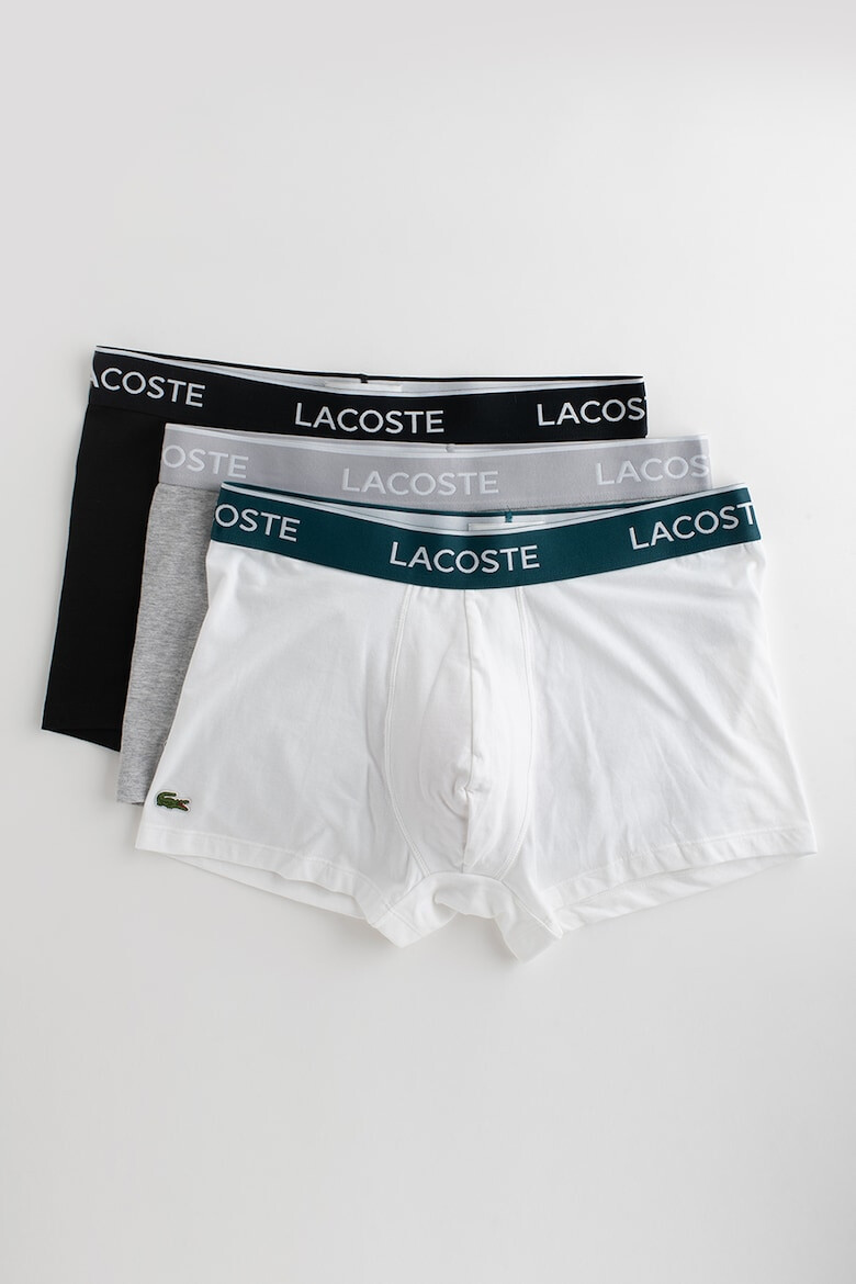 Lacoste Set de boxeri cu banda logo in talie - 3 perechi - Pled.ro