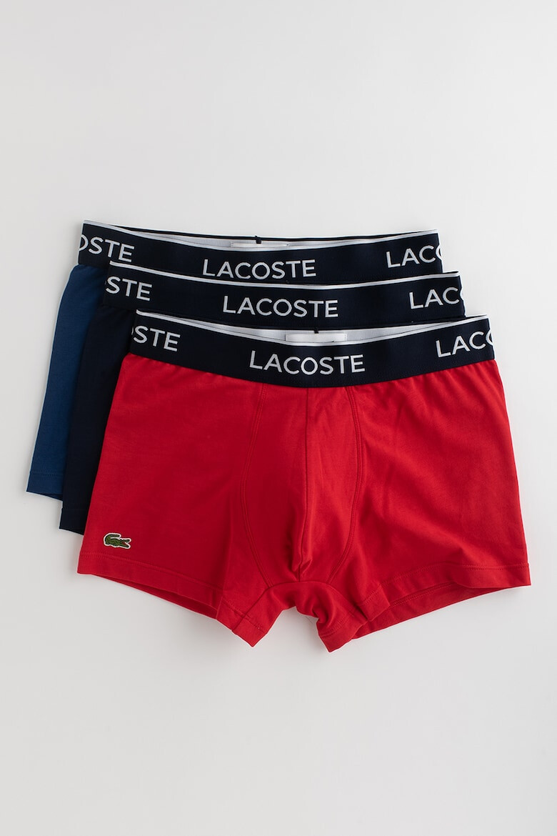 Lacoste Set de boxeri cu banda logo in talie - 3 perechi - Pled.ro