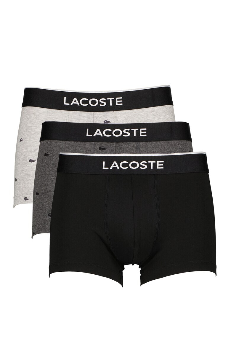 Lacoste Set de boxeri cu banda logo in talie - 3 perechi - Pled.ro