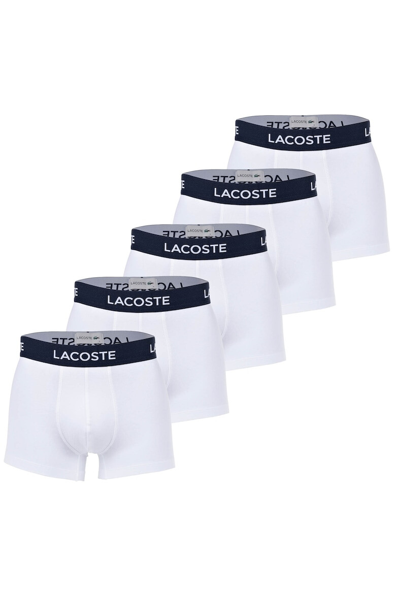 Lacoste Set de boxeri cu banda logo in talie - 5 perechi - Pled.ro