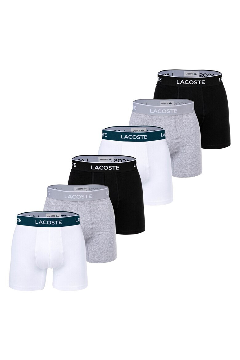 Lacoste Set de boxeri cu banda logo in talie - 6 perechi - Pled.ro